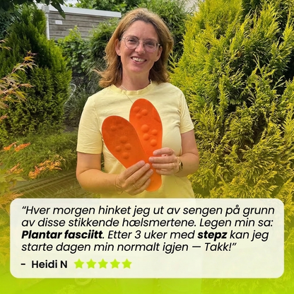 Avlastningssåler mot hælsmerter og plantar fasciitt