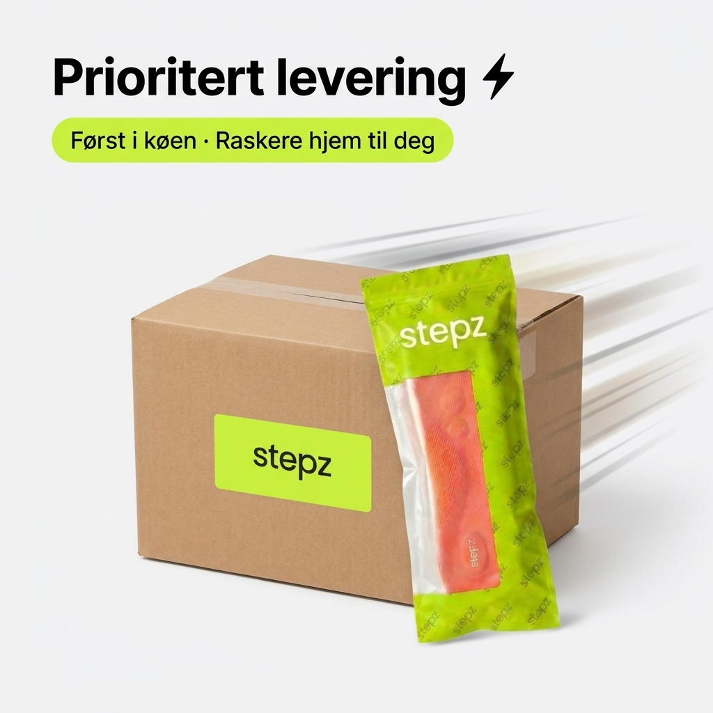 Prioritert levering fra stepz