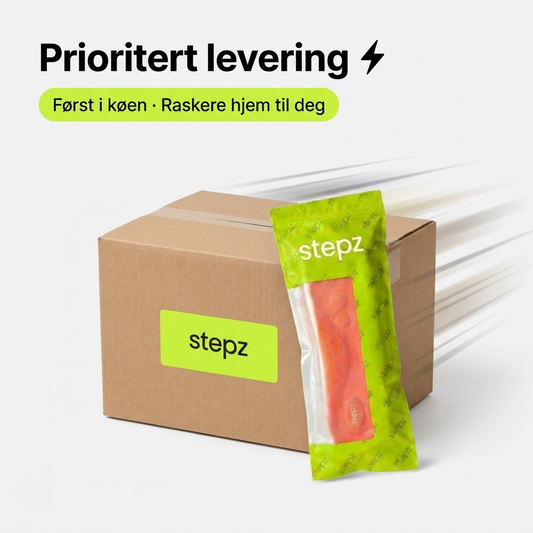 Prioritert levering fra stepz
